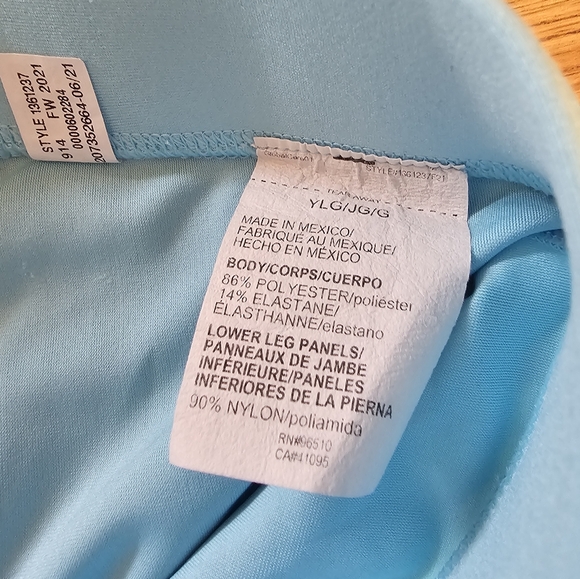 Under Armour LogoElastic Waistband Light Blue Athletic Pants Girls Youth Size XL - Picture 12 of 12